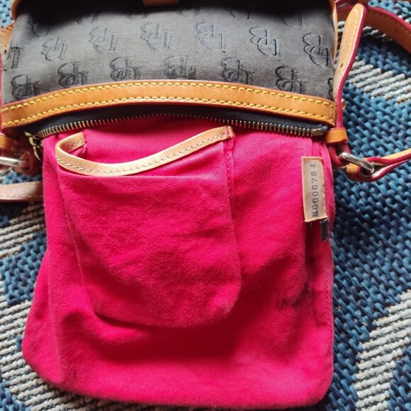 Dooney & Bourke Crossbody Shoulder Bag Leather & Fabric READ - Picture 6 of 16